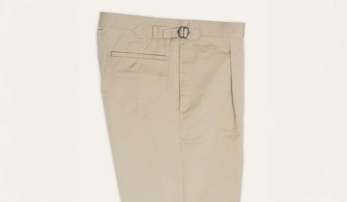 Beige broek maatkleding