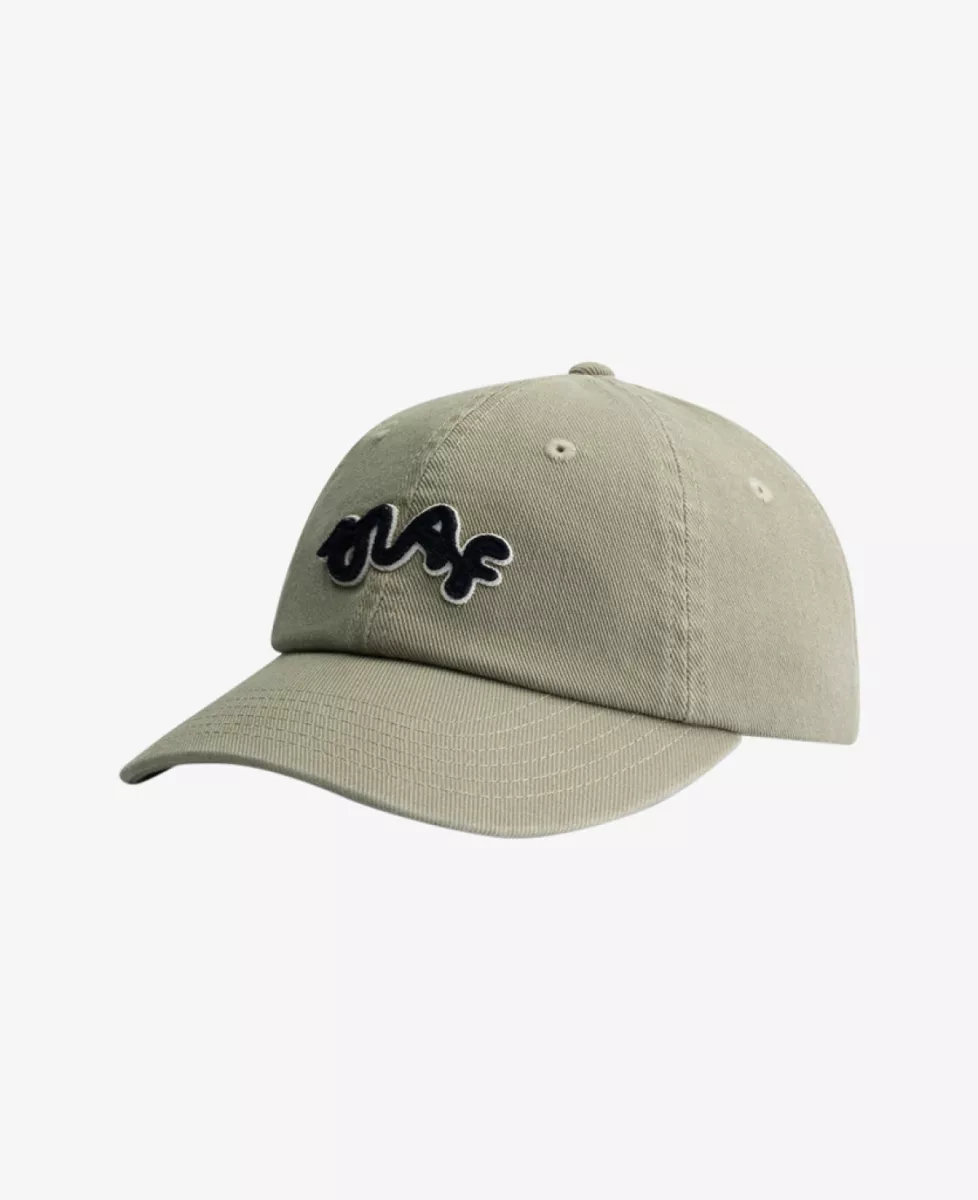 Olaf Olaf accessoires Signature washed cap Groen