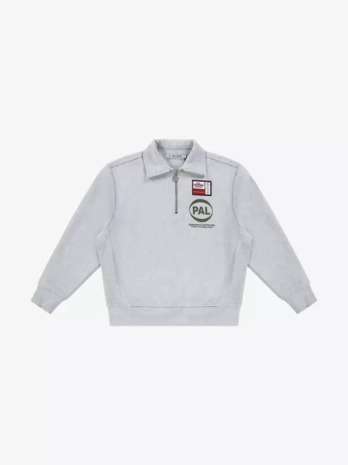 PAL Sporting Goods PAL Sporting Goods Half Zip Trui - Lichtgrijs