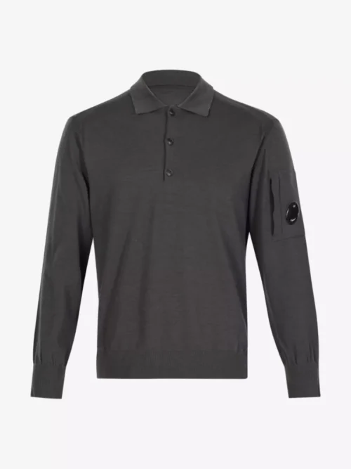 C.P. Company C.P. Company Polo gebreid - Middelgrijs