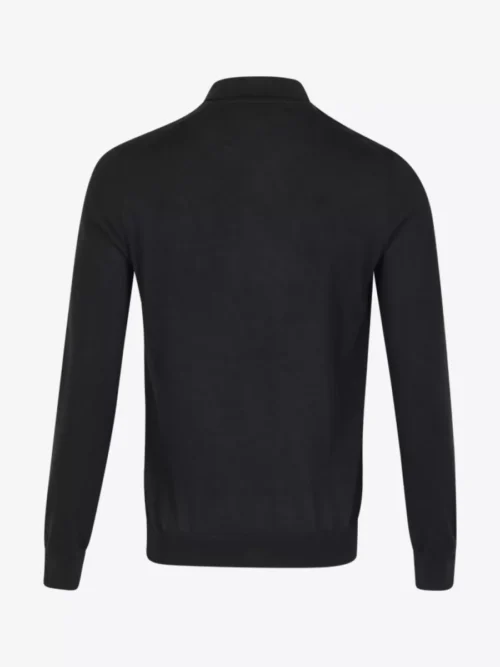 Gran Sasso Gran Sasso Polo zip - Zwart