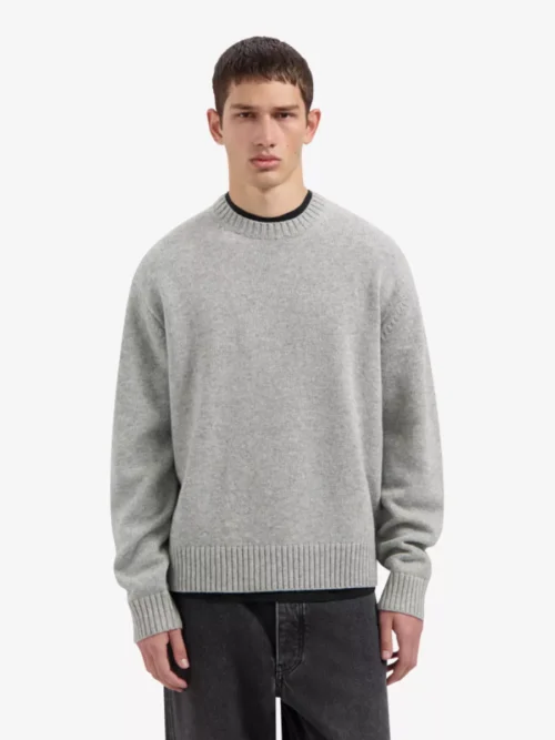 Olaf Olaf Essential Knitted Crewneck - Lichtgrijs