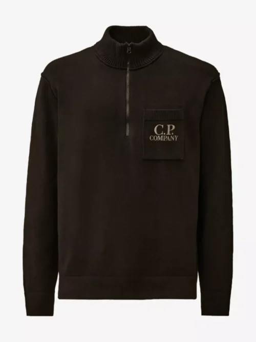 C.P. Company C.P. Company Trui halfzip - Zwart