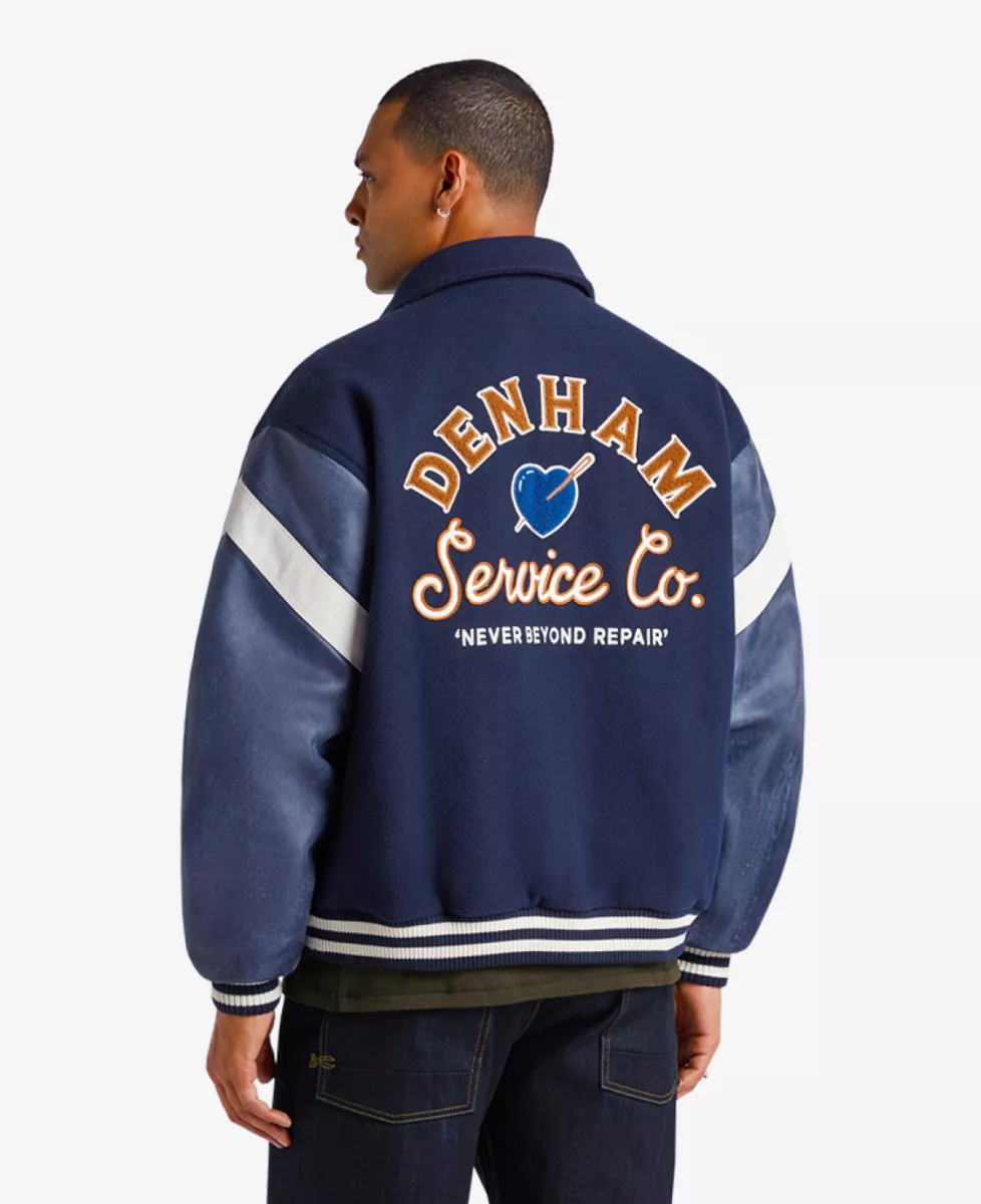 Denham LOVE DENHAM VARSITY WL - Navy 4 Denham Denham LOVE DENHAM VARSITY WL - Navy
