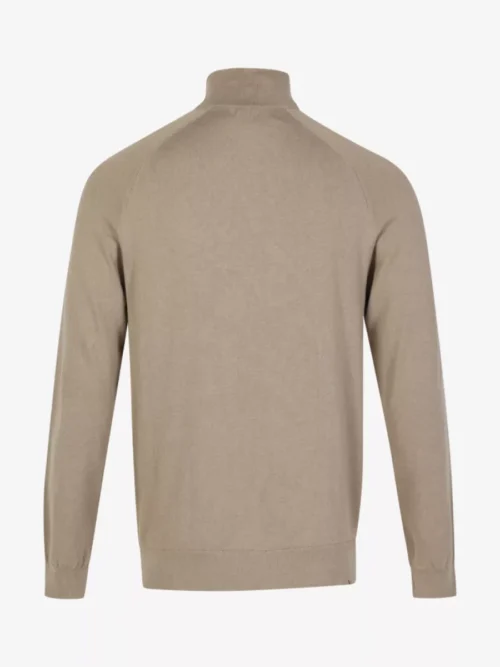 Denham Denham SCISSOR RAGLAN HALF ZIP LLB - Taupe