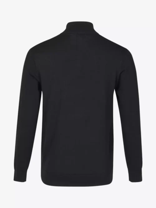 Genti Genti Trui halfzip - Zwart
