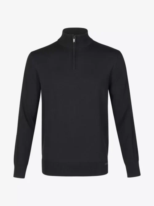 Genti Genti Trui halfzip - Zwart