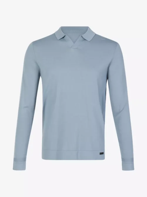 Genti Genti Trui halfzip - Lichtblauw