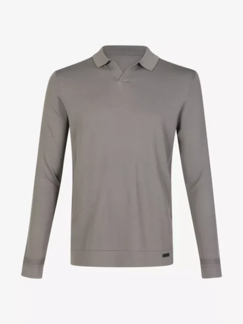 Genti Genti Trui halfzip - Middelgrijs
