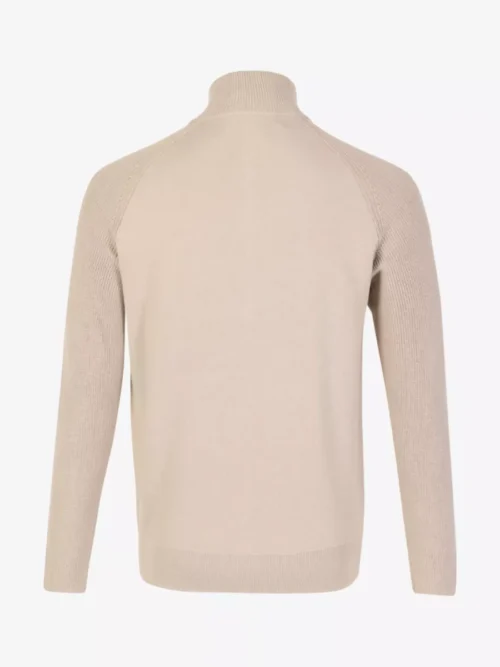 Genti Genti Trui halfzip - Beige