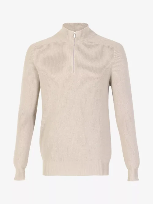 Gran Sasso Gran Sasso Trui halfzip - Beige