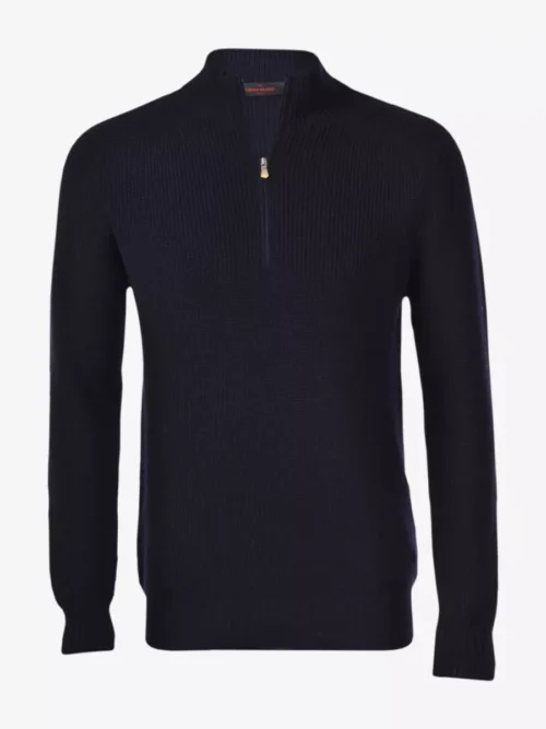 Gran Sasso Gran Sasso Trui halfzip - Navy
