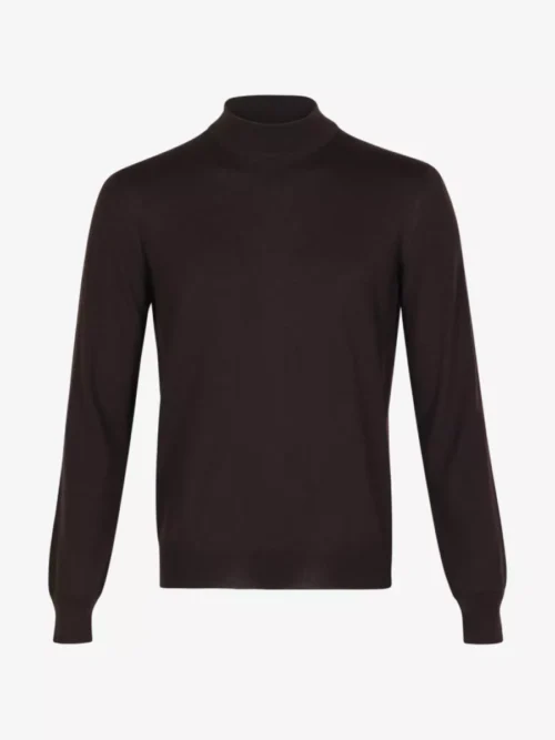 Gran Sasso Gran Sasso Trui turtle neck - Donkerbruin