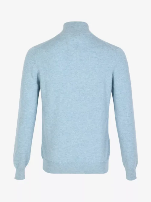 Gran Sasso Gran Sasso Trui halfzip - Aquablauw