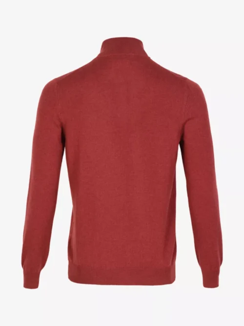 Gran Sasso Gran Sasso Trui halfzip - Middelrood