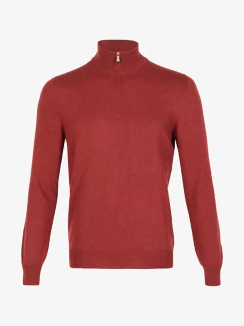 Gran Sasso Gran Sasso Trui halfzip - Middelrood