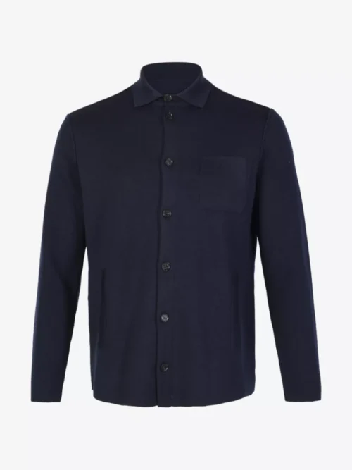 Maurizio Baldassari Maurizio Baldassari Overshirt gebreid - Navy