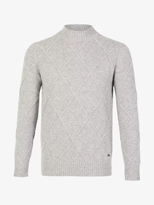 Seven Dials Seven Dials Trui Turtleneck - Lichtgrijs