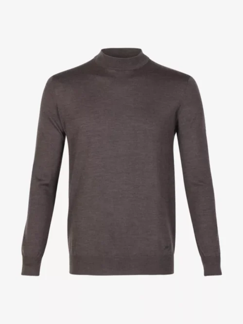 Seven Dials Seven Dials Trui Turtle Neck - Donkerbruin