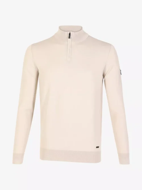 Seven Dials Seven Dials Halfzip trui - Beige