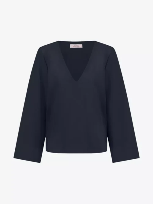 Studio Anneloes Studio Anneloes blouses & tunieken 12513 cilou bonded t Blauw