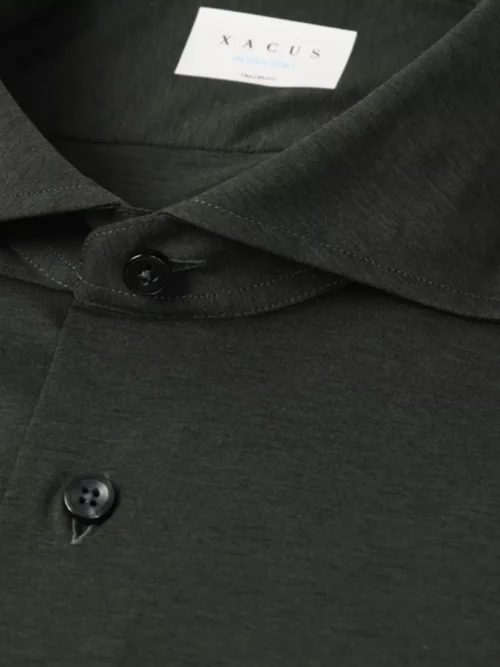 Xacus Xacus Active Dress Shirt - Donkergroen