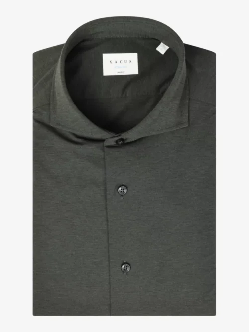 Xacus Xacus Active Dress Shirt - Donkergroen