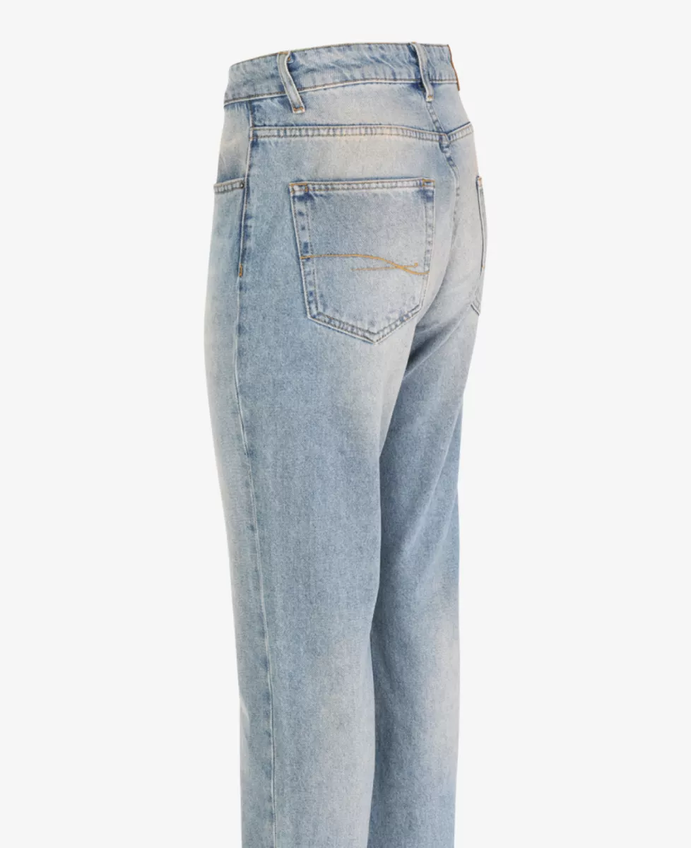 Flâneur Jeans Straight Fit - Denimblauw 3 Flâneur Flâneur Jeans Straight Fit - Denimblauw