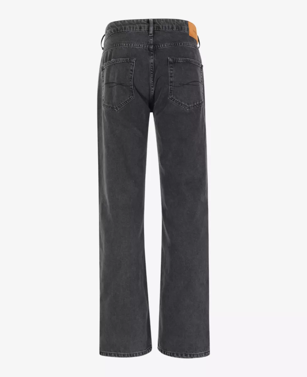 Flâneur Jeans Straight Fit - Donkergrijs 2 Flâneur Flâneur Jeans Straight Fit - Donkergrijs