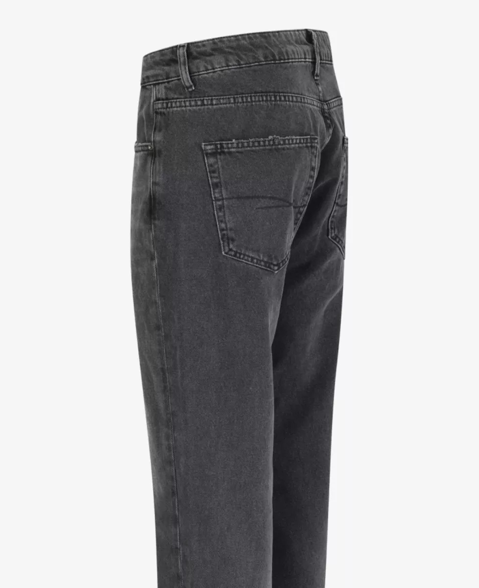 Flâneur Jeans Straight Fit - Donkergrijs 3 Flâneur Flâneur Jeans Straight Fit - Donkergrijs
