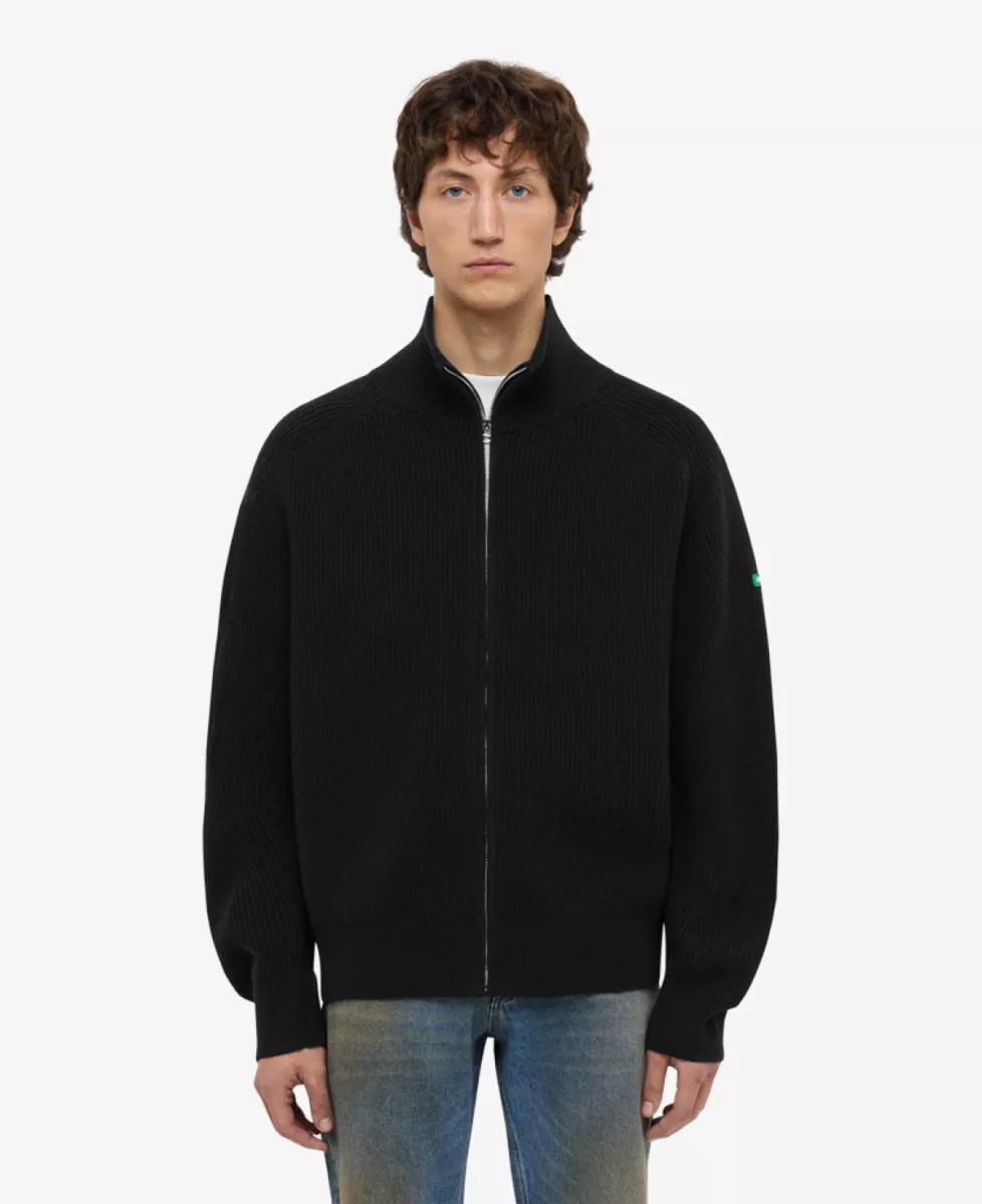 Flâneur Vest gebreid - Zwart 1 Flâneur Flâneur Vest gebreid - Zwart