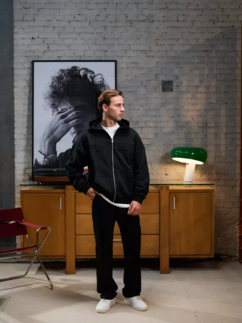 Flâneur Flâneur Vest Zip - Zwart