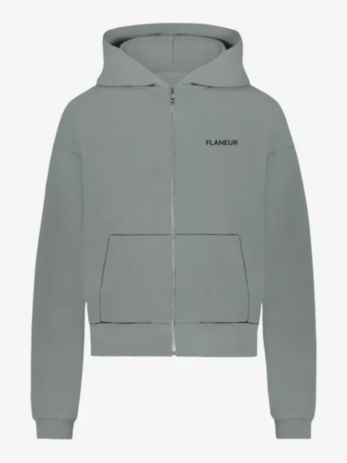 Flâneur Flâneur Sweat Zip - Middelgrijs
