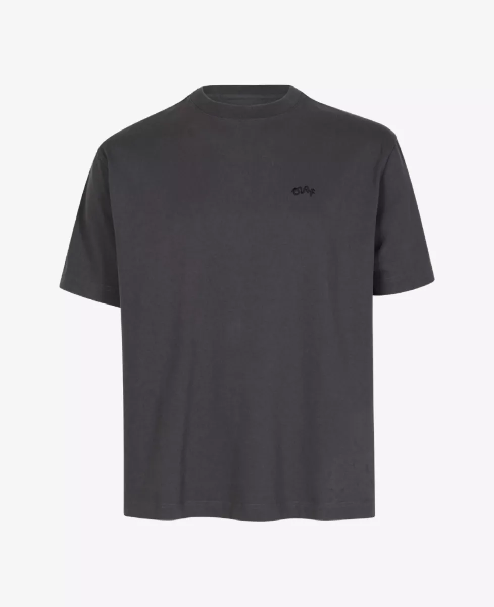 Olaf Signature SS Tee - Donkergrijs 1 Olaf Olaf Signature SS Tee - Donkergrijs