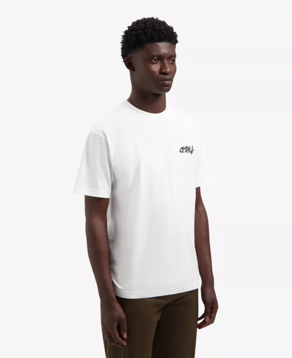 Olaf Script Graphic Tee - Wit 3 Olaf Olaf Script Graphic Tee - Wit