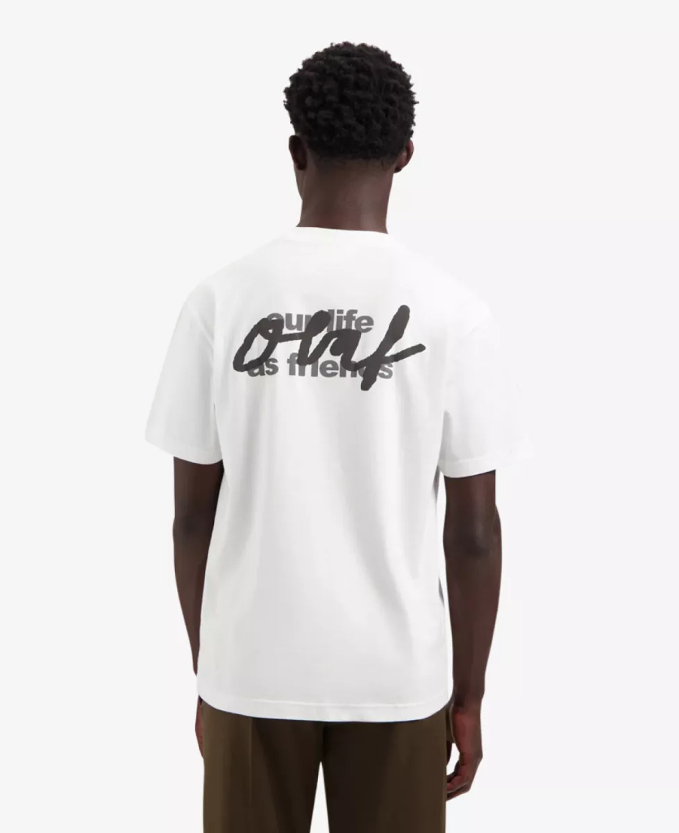 Olaf Script Graphic Tee - Wit 4 Olaf Olaf Script Graphic Tee - Wit