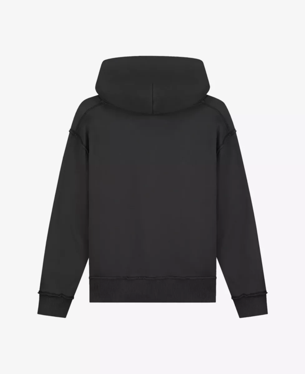 Olaf Signature Boxy Hoodie - Donkergrijs 2 Olaf Olaf Signature Boxy Hoodie - Donkergrijs