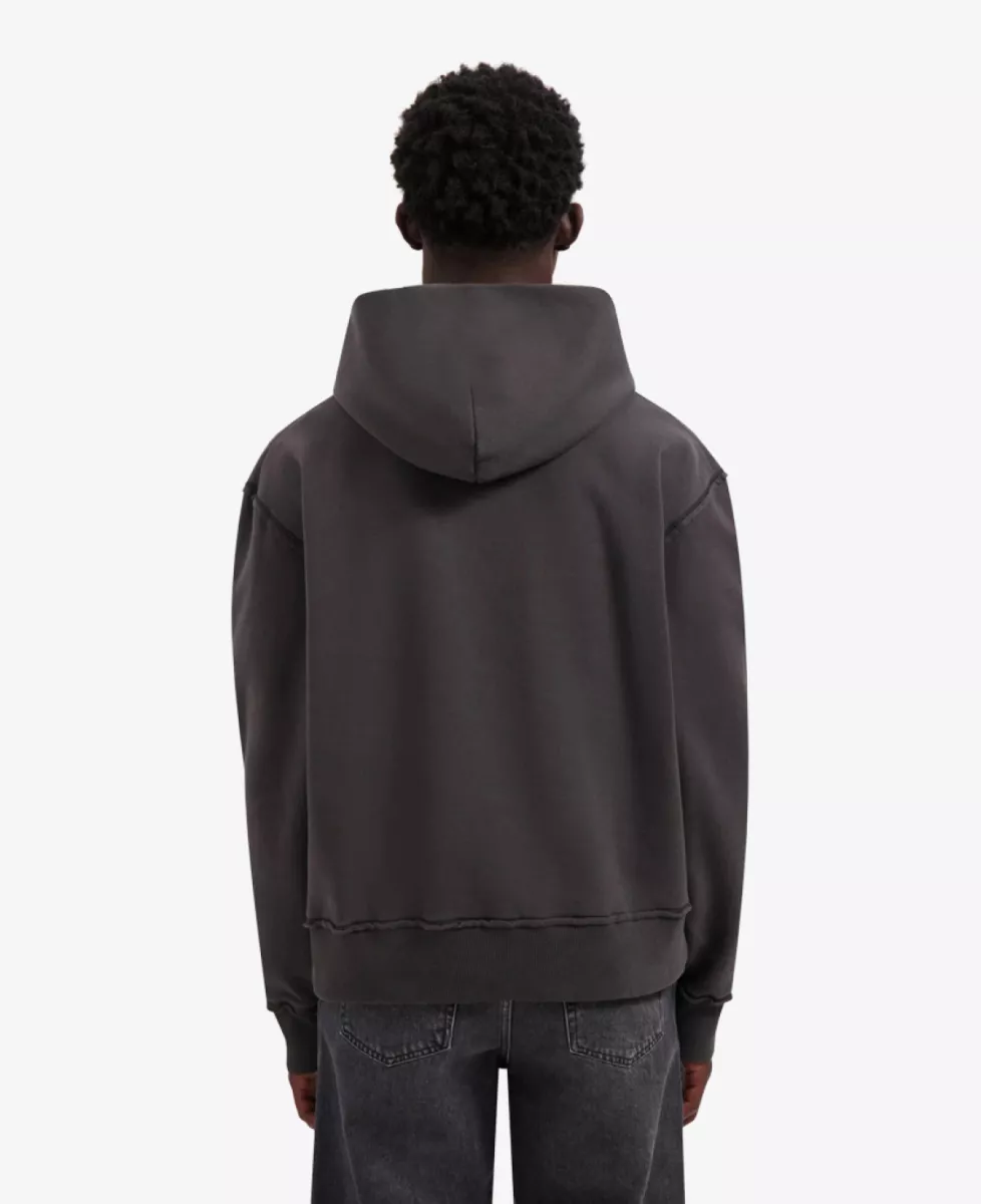 Olaf Signature Boxy Hoodie - Donkergrijs 4 Olaf Olaf Signature Boxy Hoodie - Donkergrijs