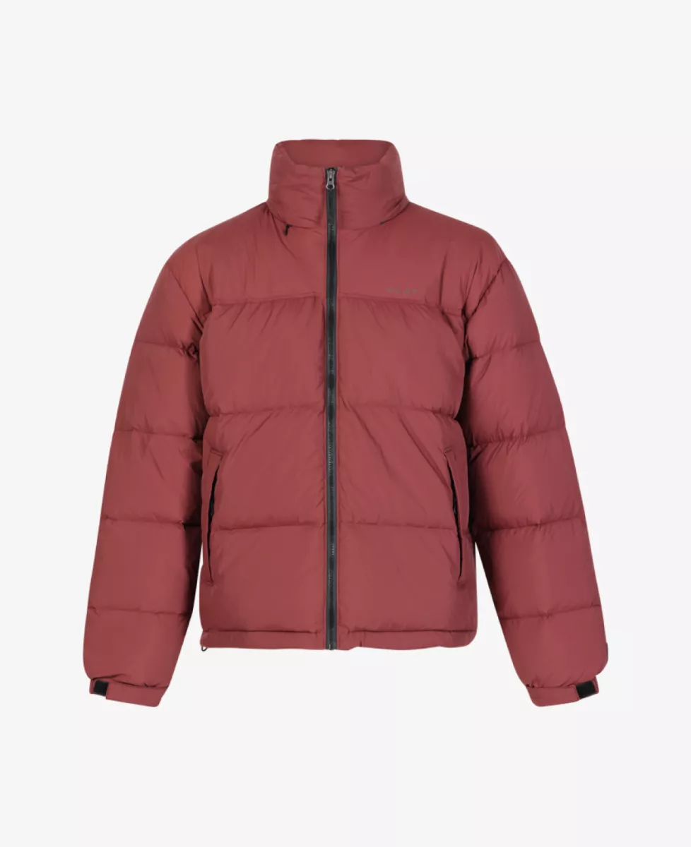 Olaf Matte Puffer Jacket - Middelrood 1 Olaf Olaf Matte Puffer Jacket - Middelrood
