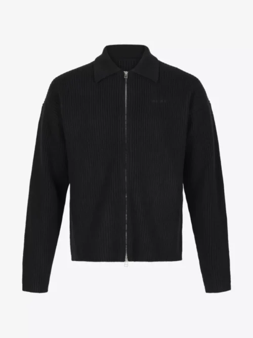 Olaf Olaf Knitted Zip Cardigan - Zwart