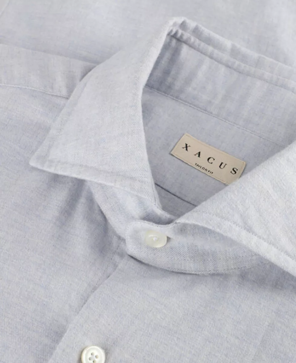 Xacus Flannel Shirt - Lichtblauw 4 Xacus Xacus Flannel Shirt - Lichtblauw