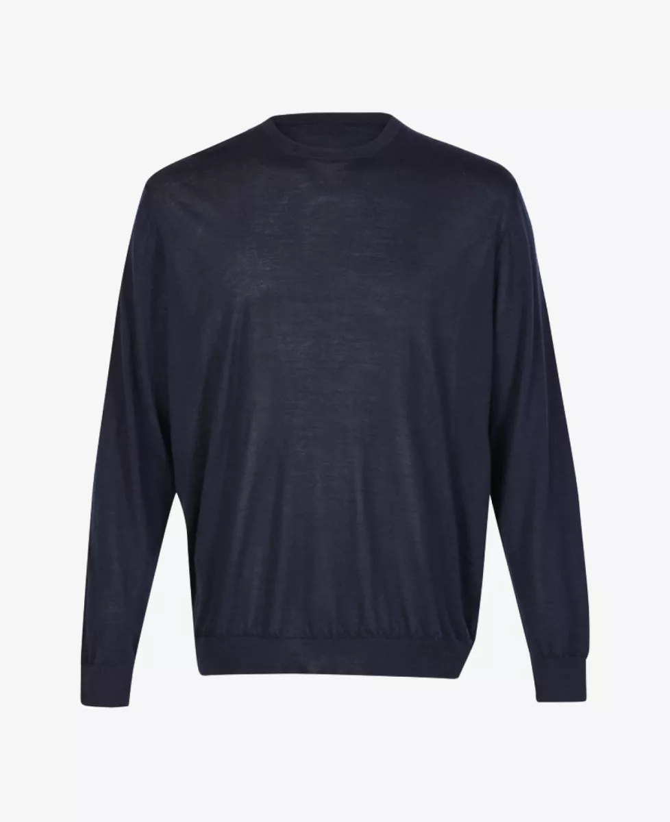 Filippo de Laurentiis trui ronde hals - Navy 1 Filippo de Laurentiis Filippo de Laurentiis trui ronde hals - Navy