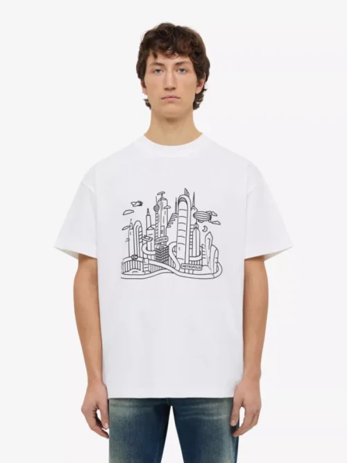 Flâneur Flâneur T-shirt Metropolis - Wit