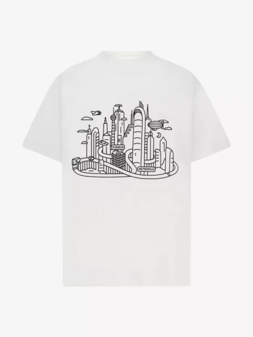 Flâneur Flâneur T-shirt Metropolis - Wit
