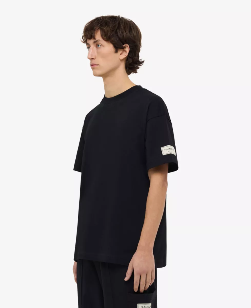 Flâneur T-shirt Atelier - Zwart 2 Flâneur Flâneur T-shirt Atelier - Zwart