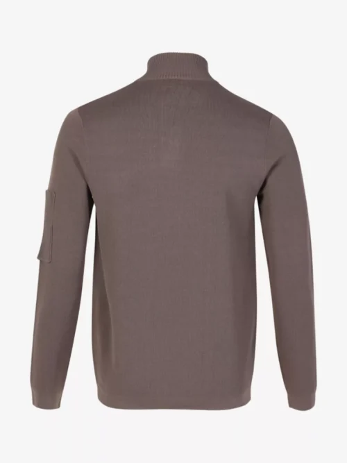 Genti Genti Trui halfzip - Taupe