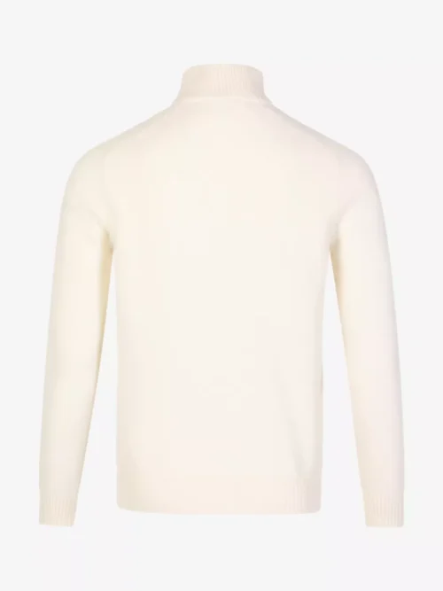 Gran Sasso Gran Sasso Mock zip met knoop - Ecru