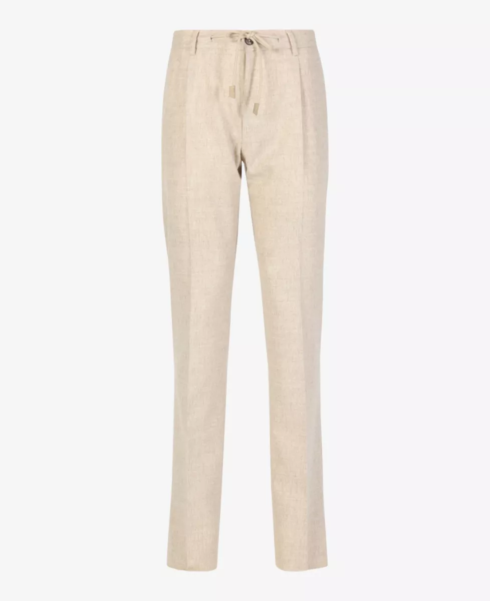 Gran Sasso Drawstring broek - Beige 1 Gran Sasso Gran Sasso Drawstring broek - Beige