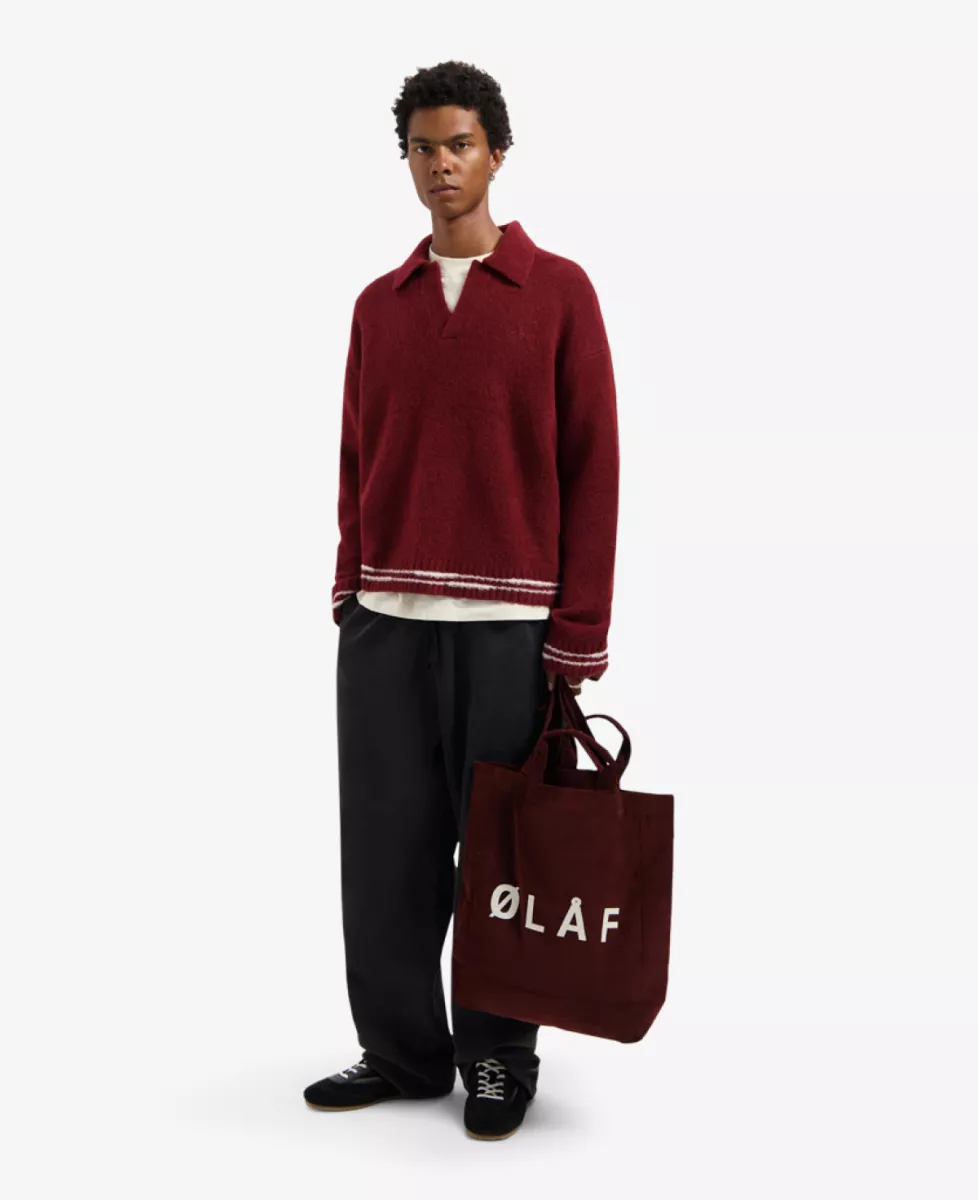 Olaf Knitted Polo - Middelrood 5 Olaf Olaf Knitted Polo - Middelrood