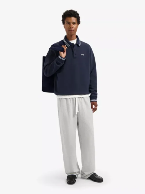 Olaf Olaf Oversized Polo - Navy